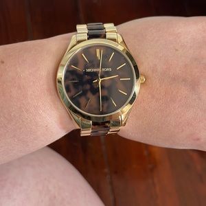Michael Kors tortoise watch